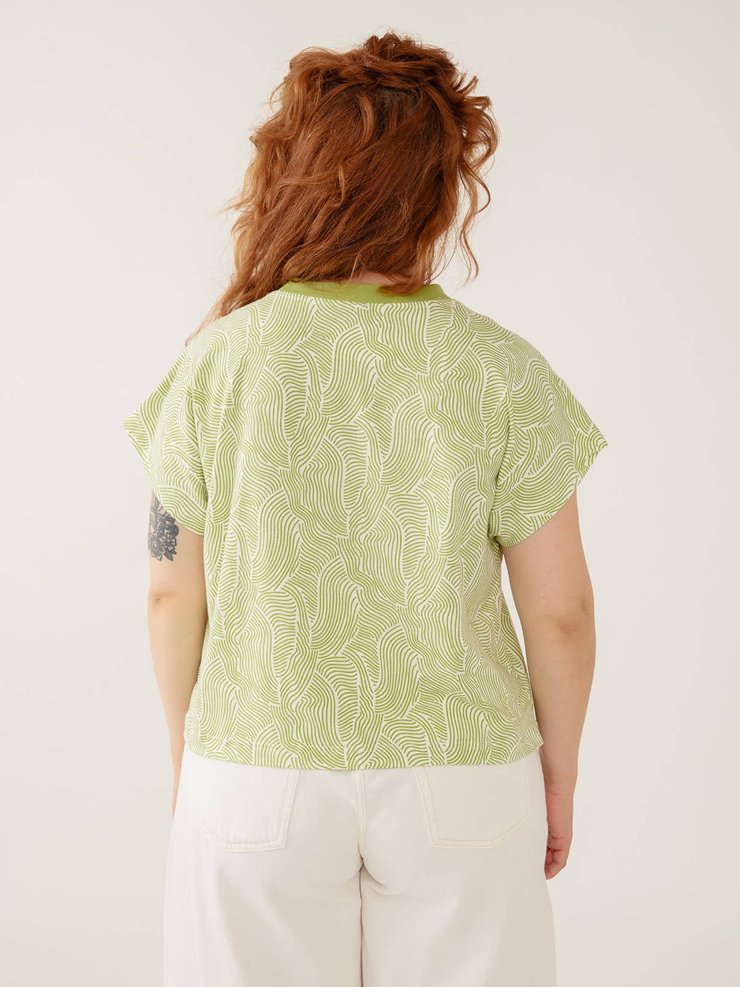 Caitlin Top Pear Waves Jersey