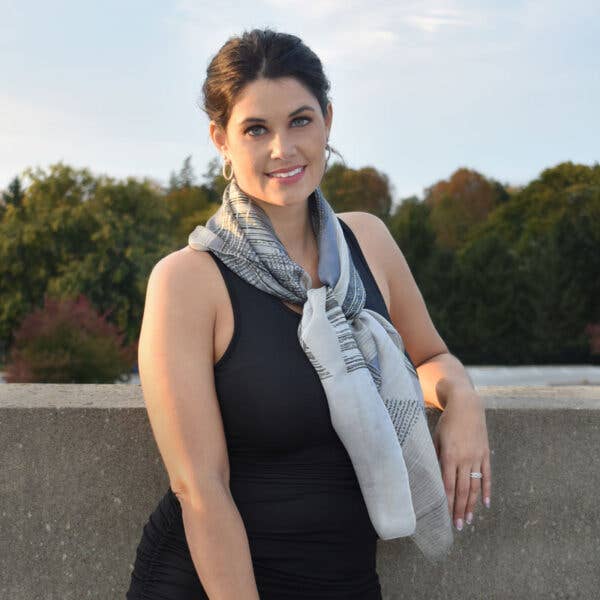 Beacon Geometric Silk Scarf