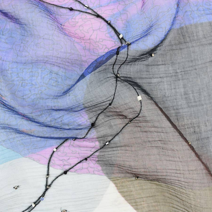 River Handmade Embroidered Shawl Scarf