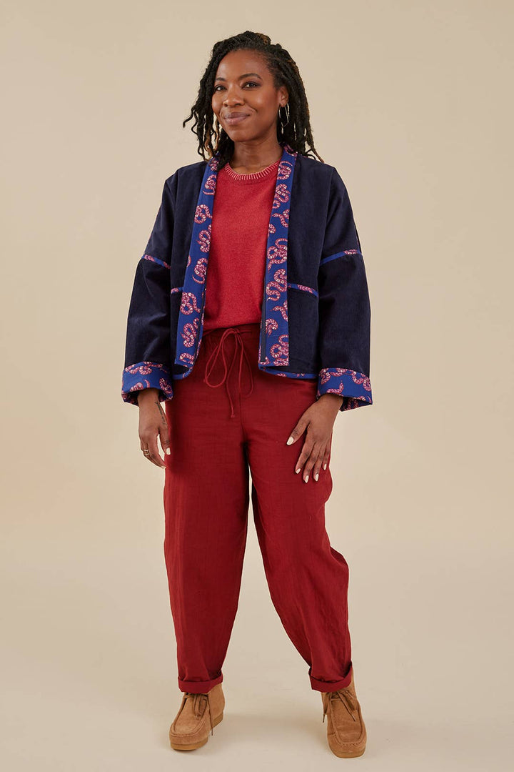 Collins Jacket Navy Corduroy