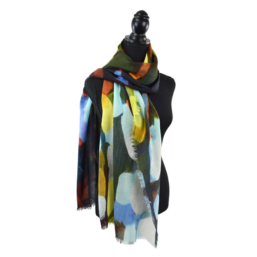 Sunniva Floral Brushstroke Scarf