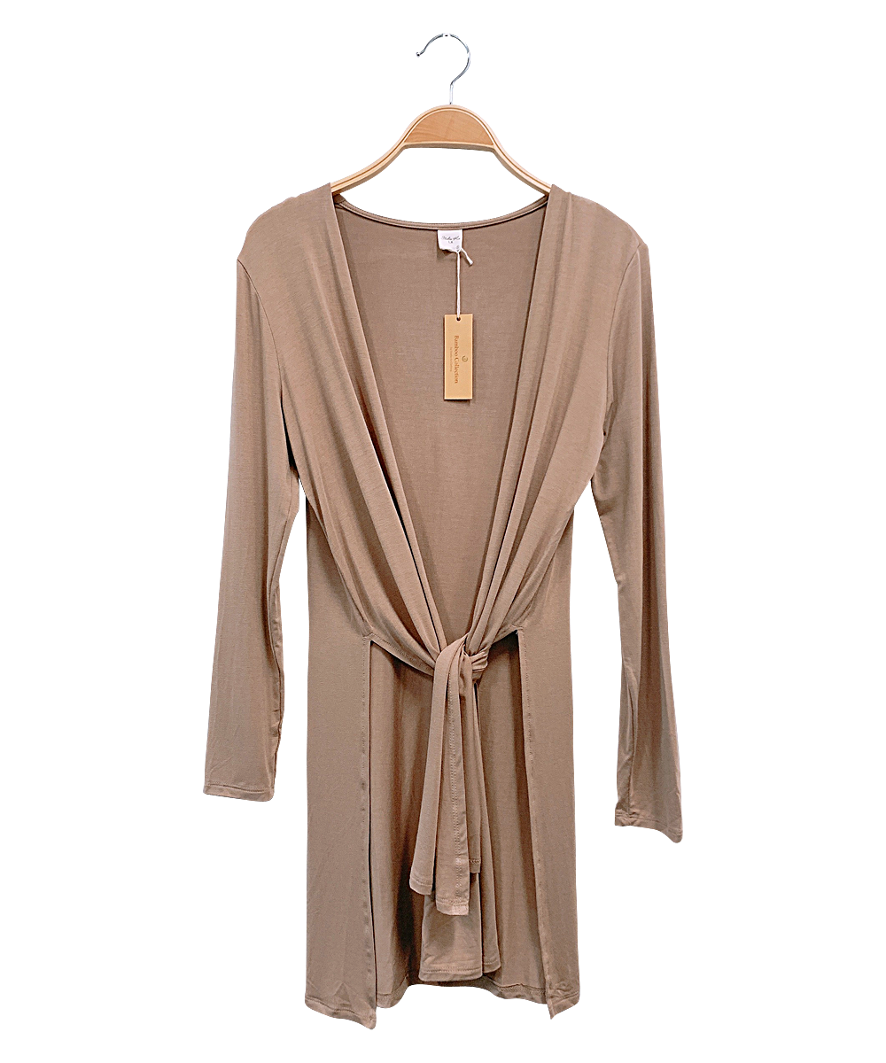 Bamboo Long Open Cardigan