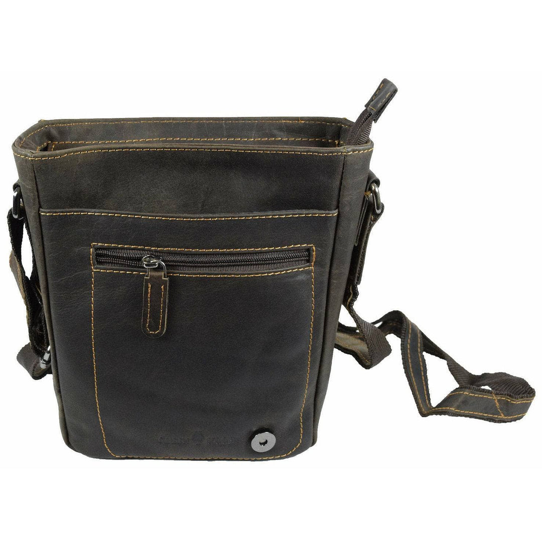 Leather Shoulder Bag Brown - Toronto