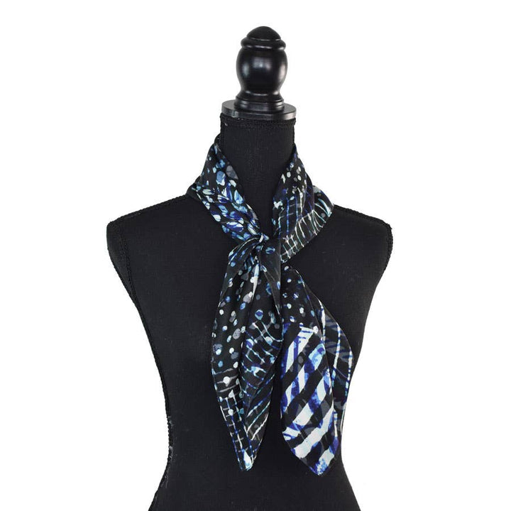 Tomlinson Geometric Circles Silk Square Scarf