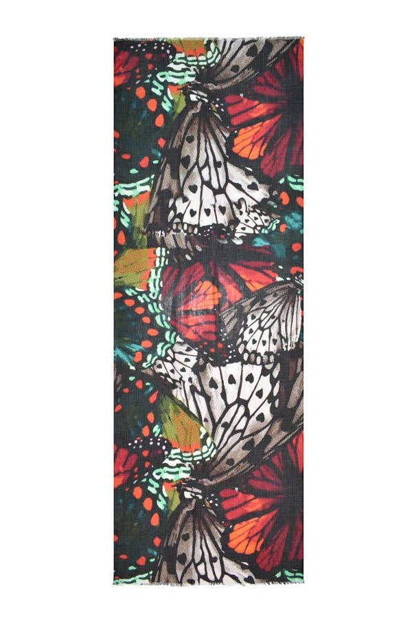 Macheros Abstract Butterfly Scarf