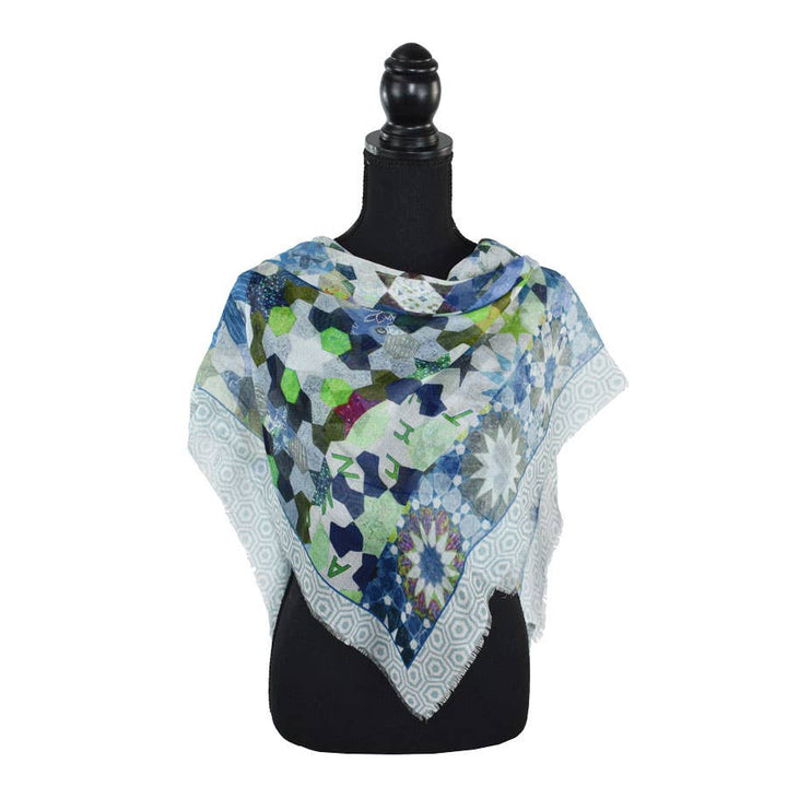 Jules Dotted Geo Square Scarf