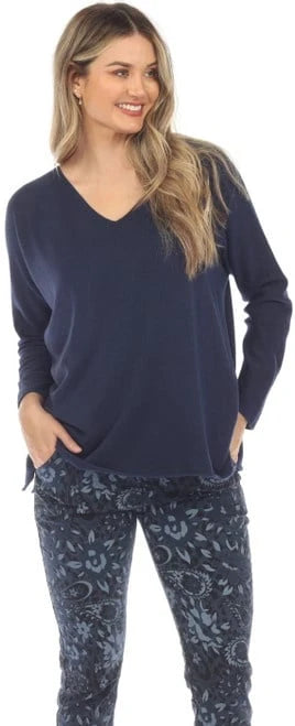 Solid V Neck Top