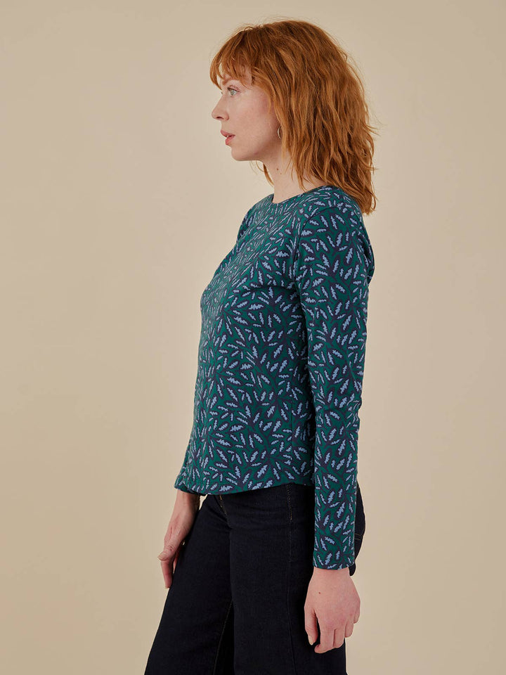 Camille Top Fern Beats Emerald