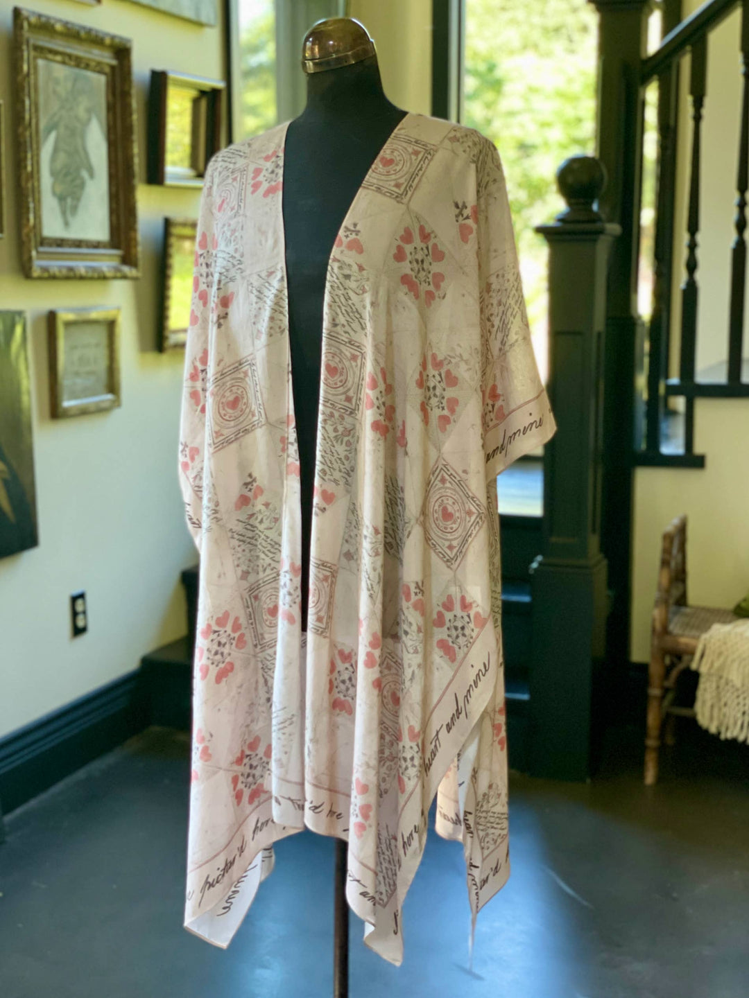 Love Story Bohemian Goddess Starduster Kimono w/ Valentine