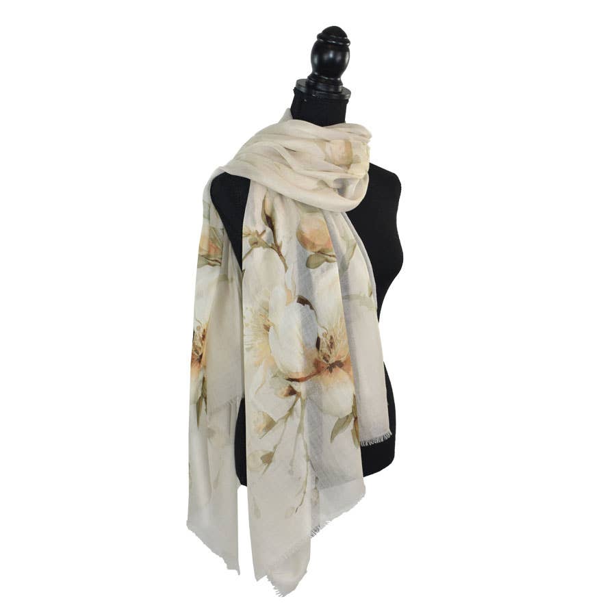 Symphony Elegant Floral Shawl Scarf