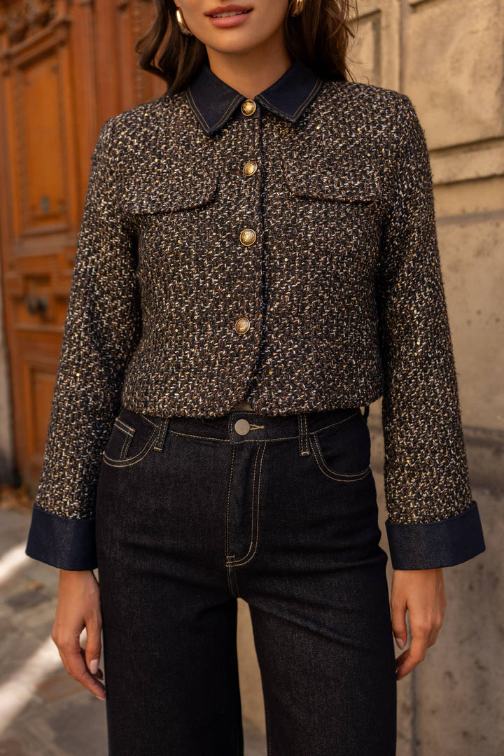Élise jacket in Tweed & Denim