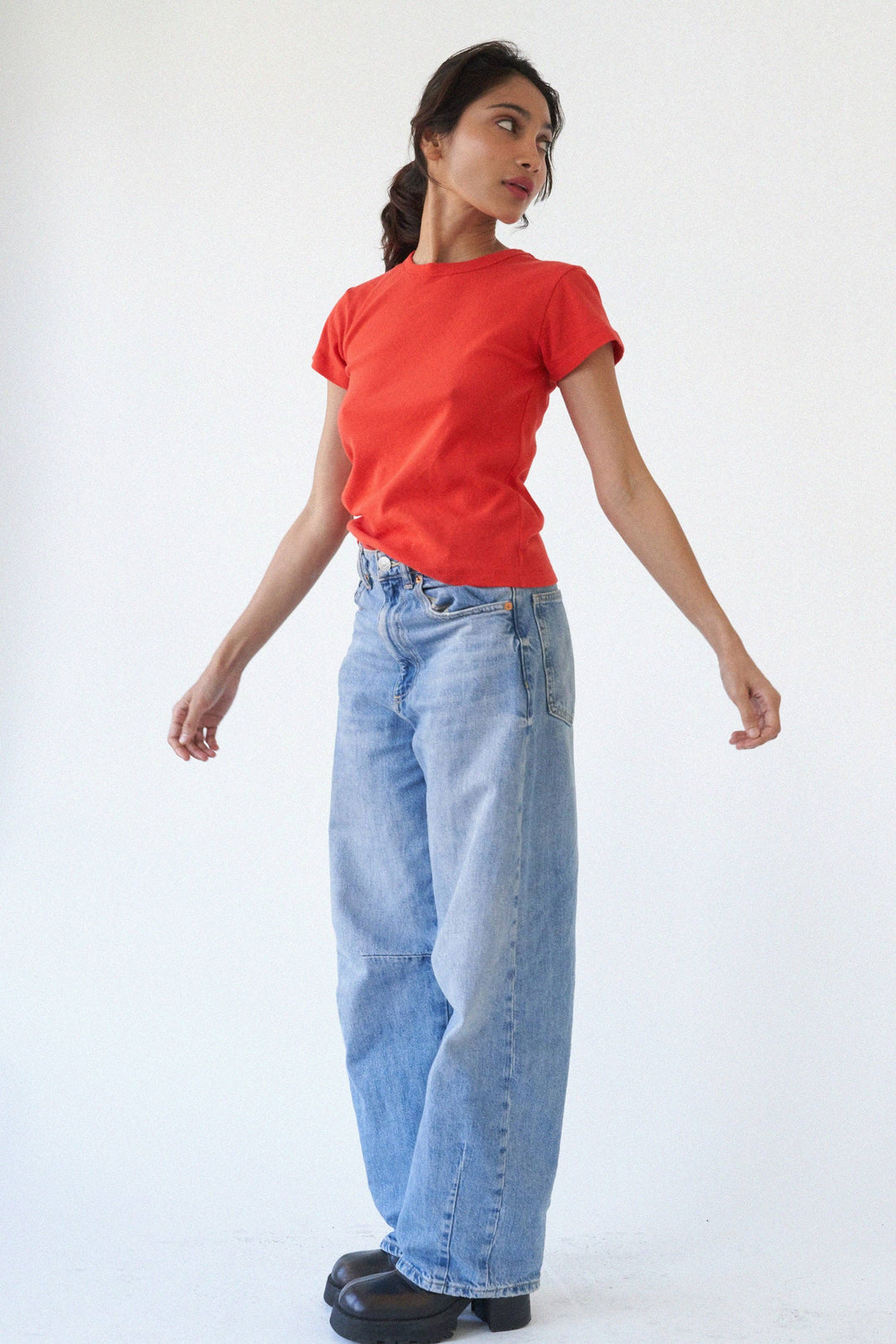 Pointelle Baby Tee