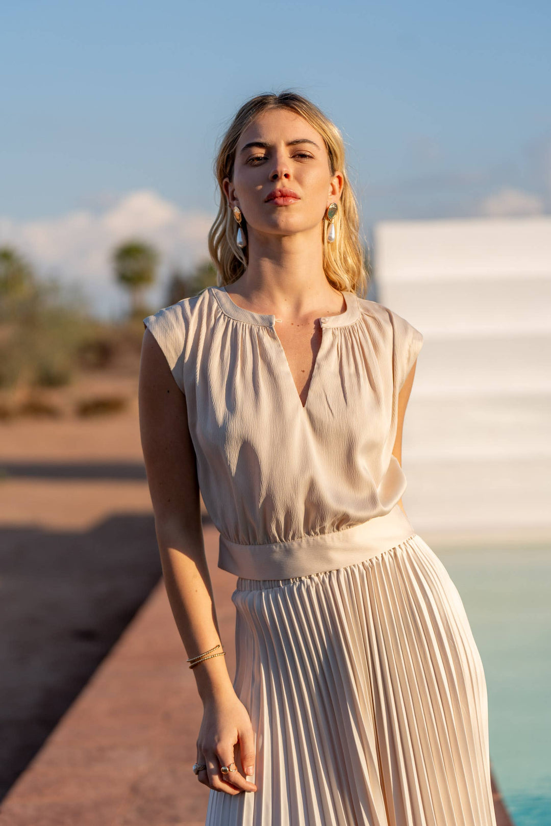 Maguie Back-tie Crop Top