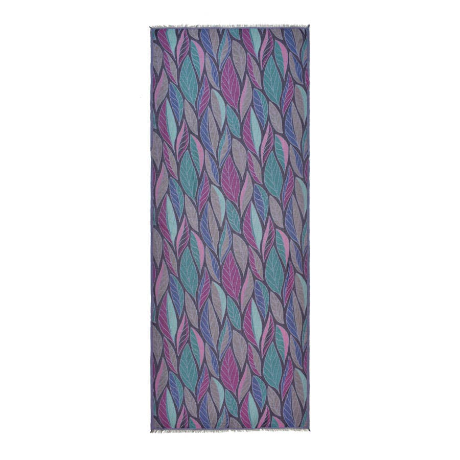 Devorah Woven Leaf Scarf