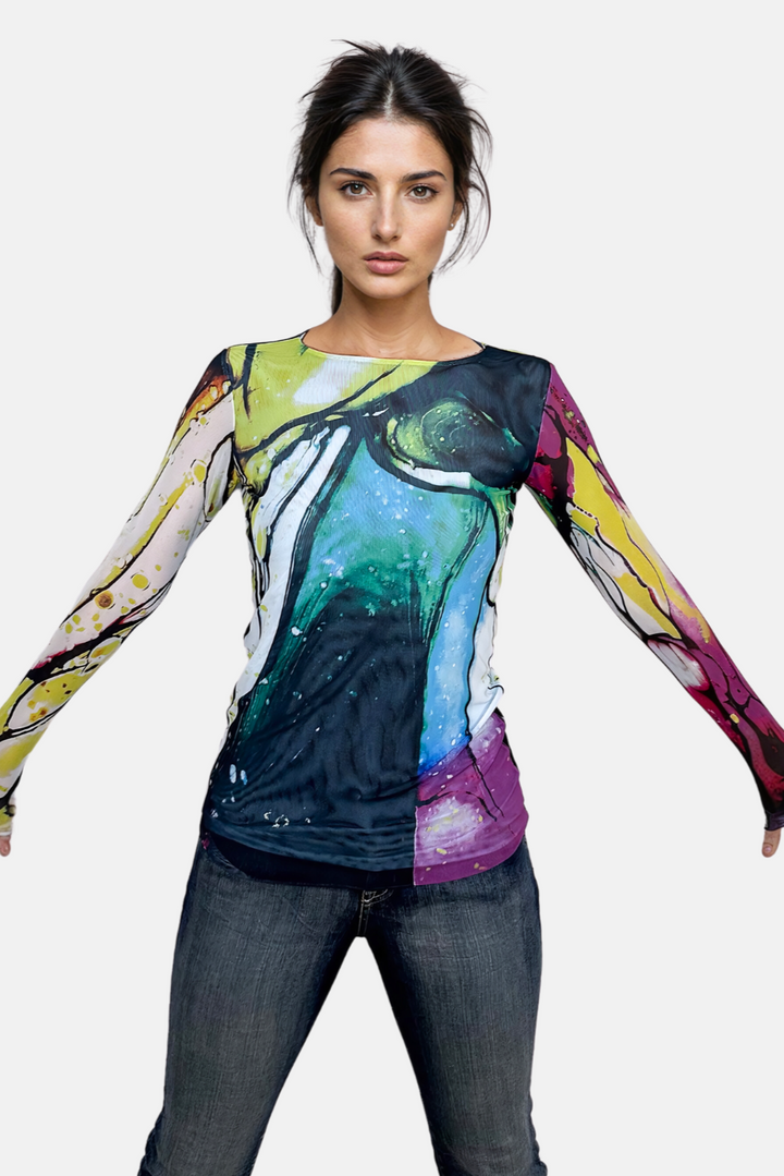 Sea Glass - Florence Double Sheer Top