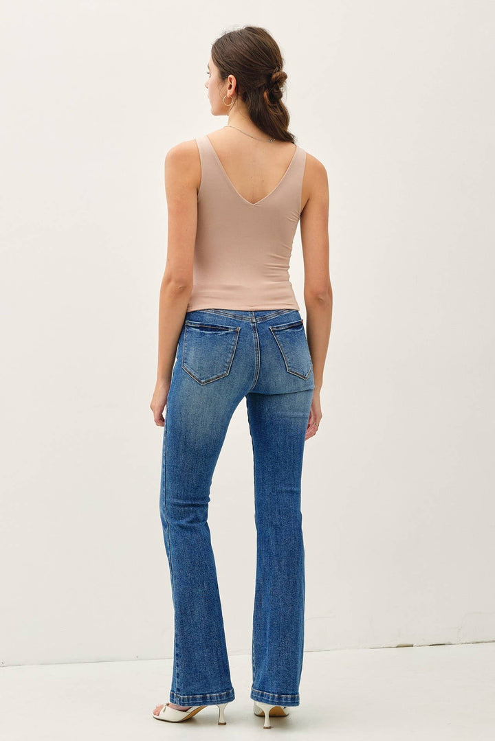 Soft Core Basic Front and Back V-Neck Tank