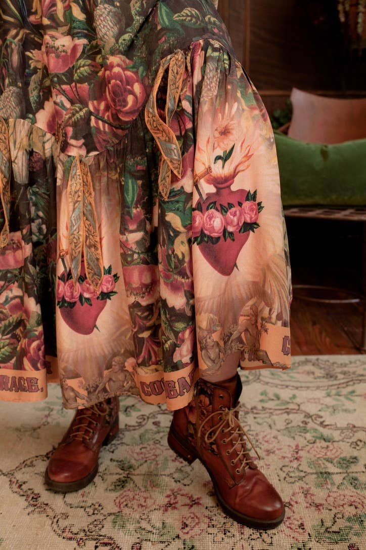 Courage Dear Heart Atelier Skirt w/ Floral Print