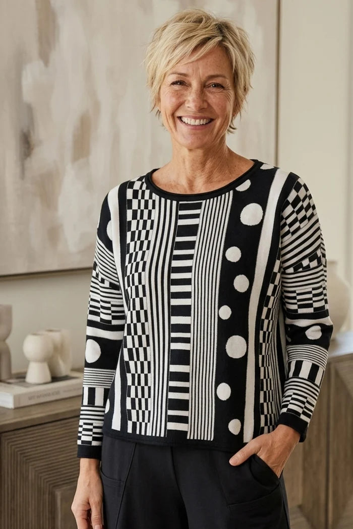 Modernist Mix Topper Sweater