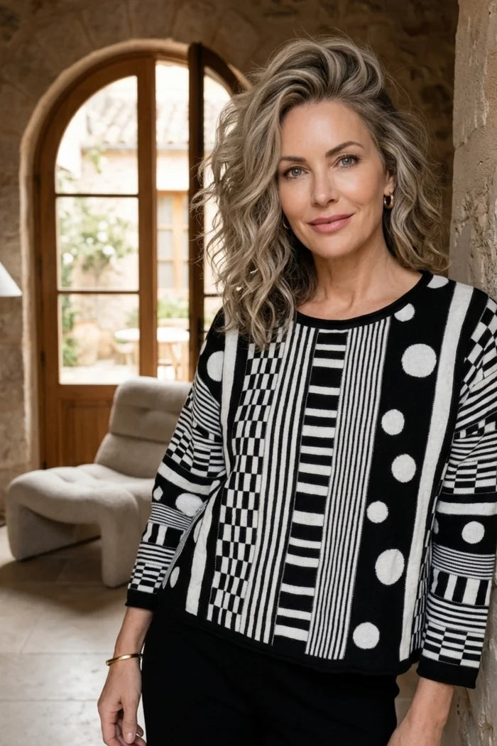 Modernist Mix Topper Sweater
