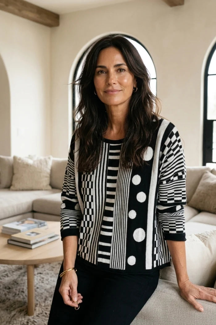 Modernist Mix Topper Sweater