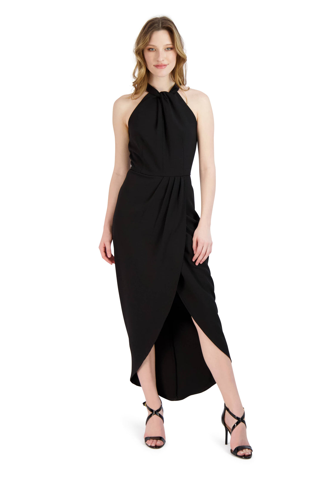 Julia Jordan Knot Neck Maxi Dress
