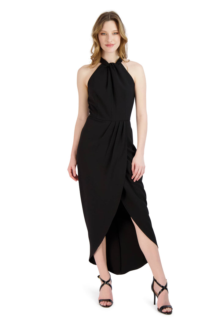 Julia Jordan Knot Neck Maxi Dress