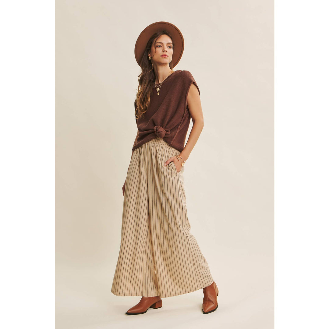 Endlessly Wearable Striped Corduroy Comfy Wide-Leg Pants