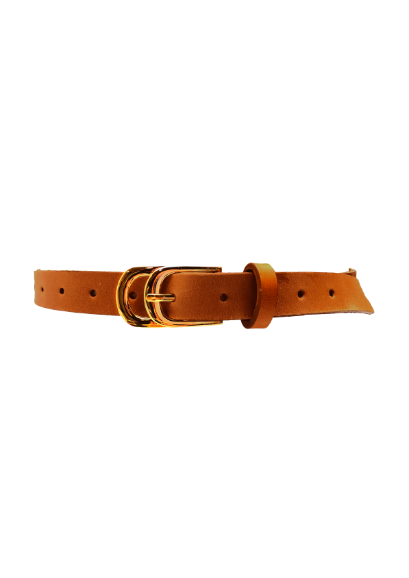 Infinity Belt – Classic Jean Belt | Cognac | Polished Fit