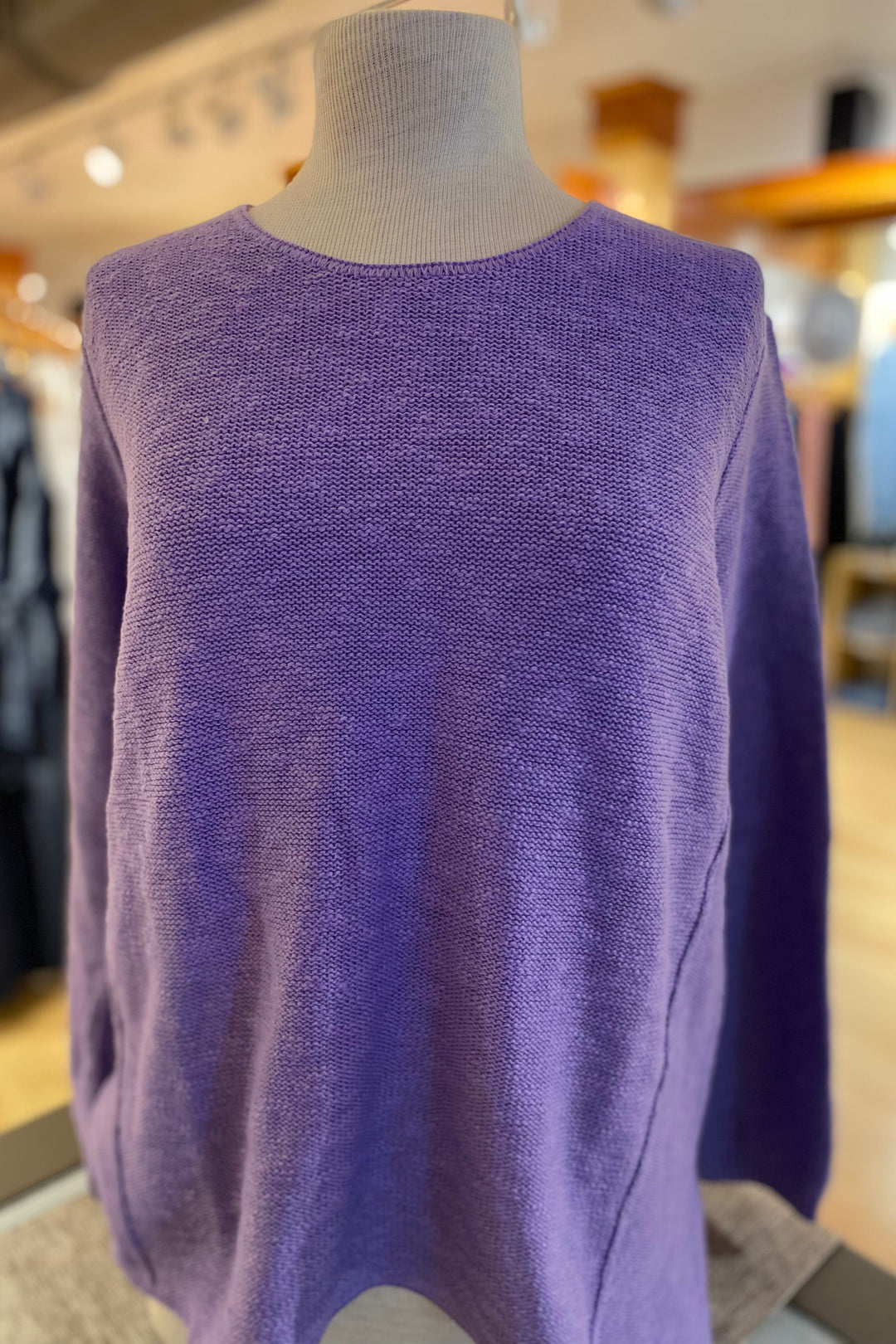 The Ultimate Cotton Sweater - Hi Low Slub Crew