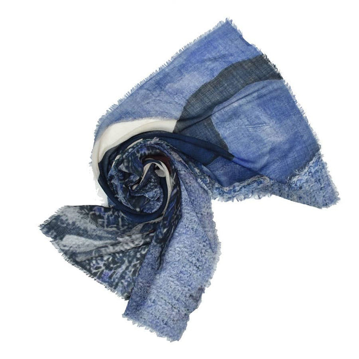 Kenya Tribal-Inspired Narrow Wool Scarf