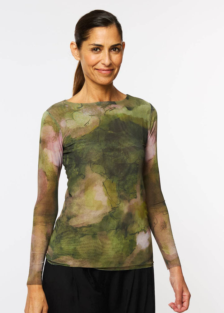 Moss Eden - Florence Double Sheer Top