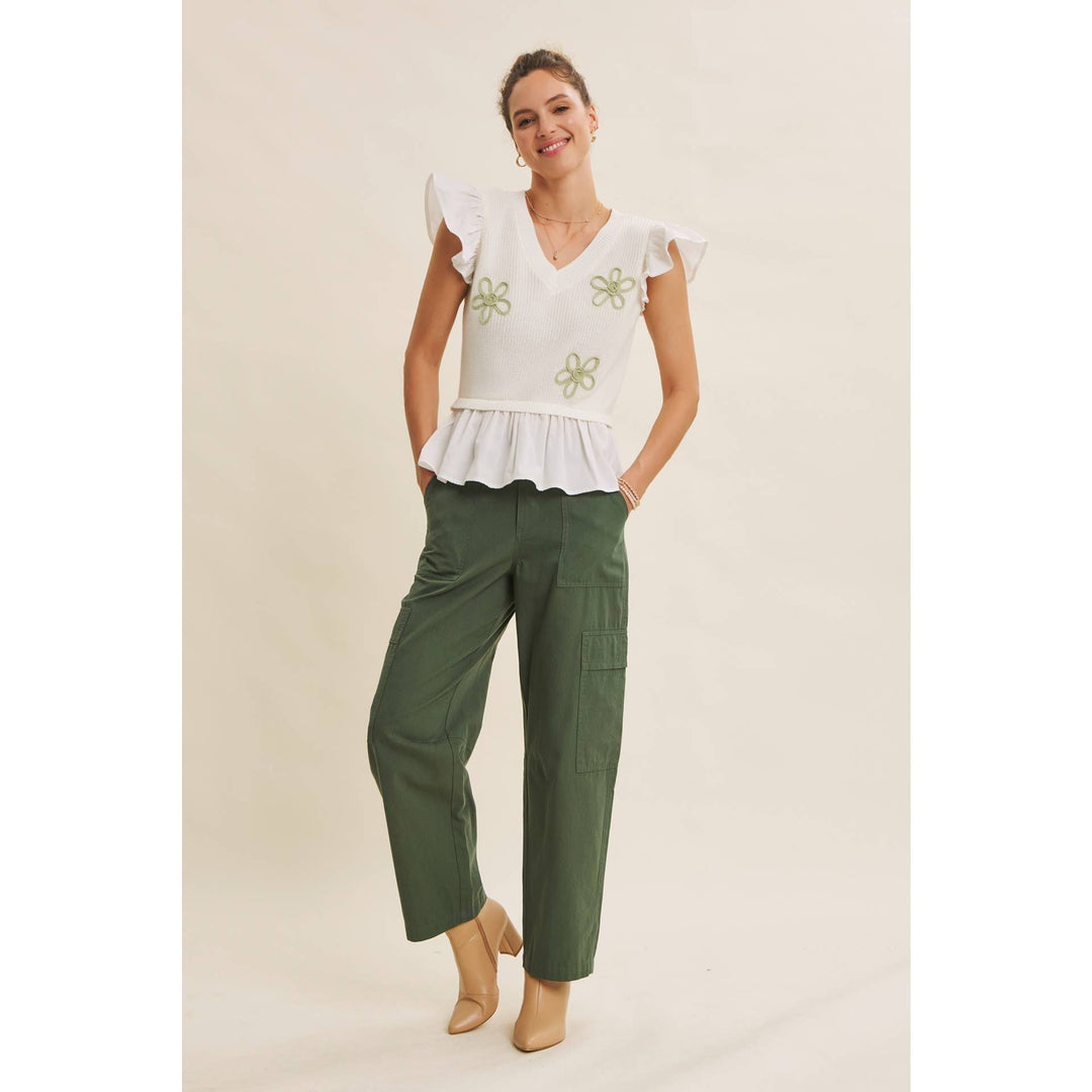 Endlessly Wearable Cotton Garment-Washed Cargo Pants