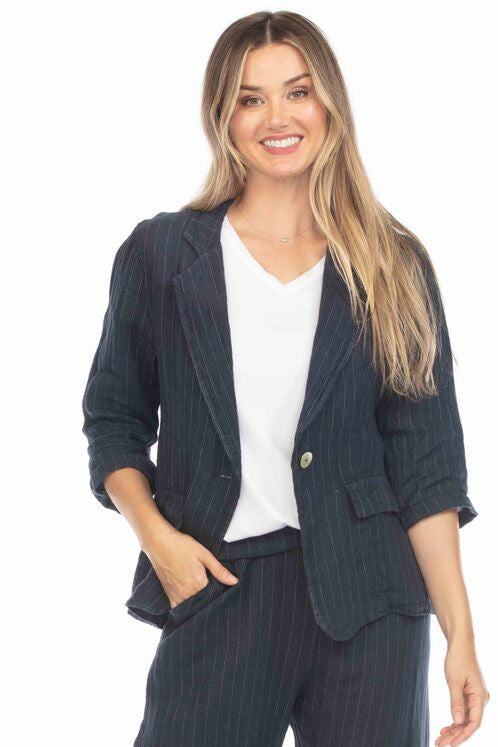 Pinstripe Blazer