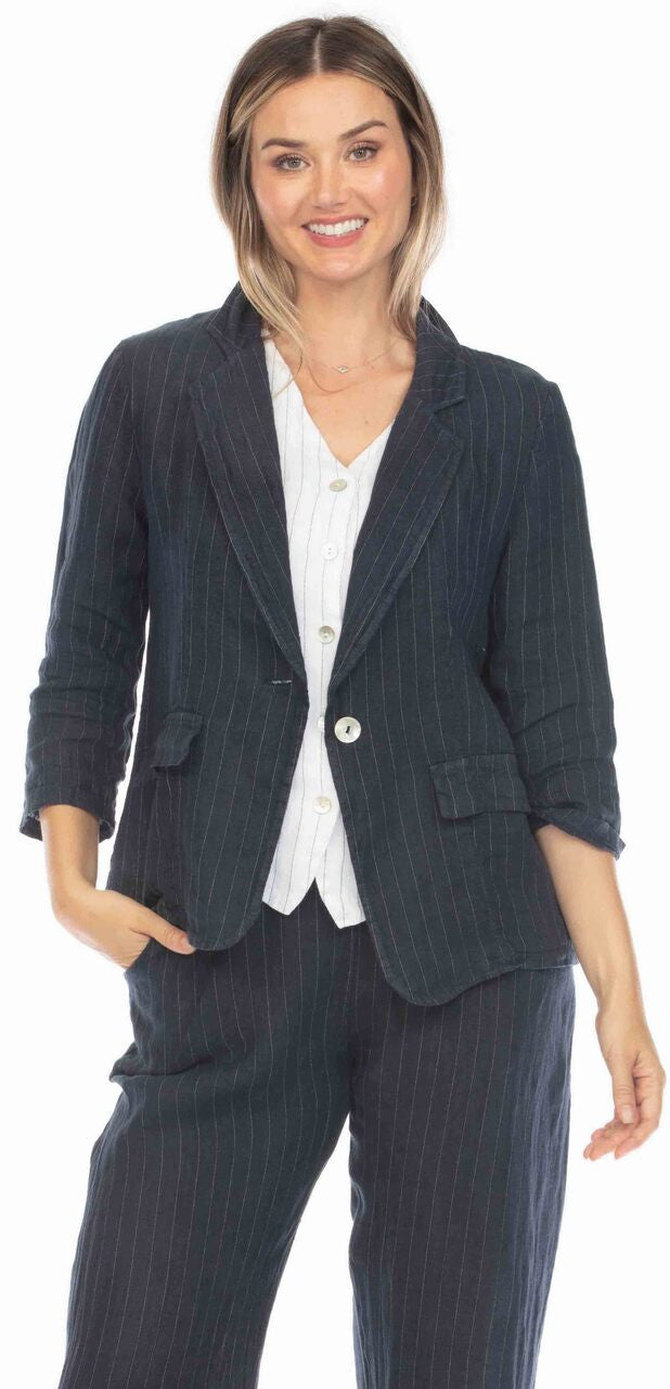 Pinstripe Blazer