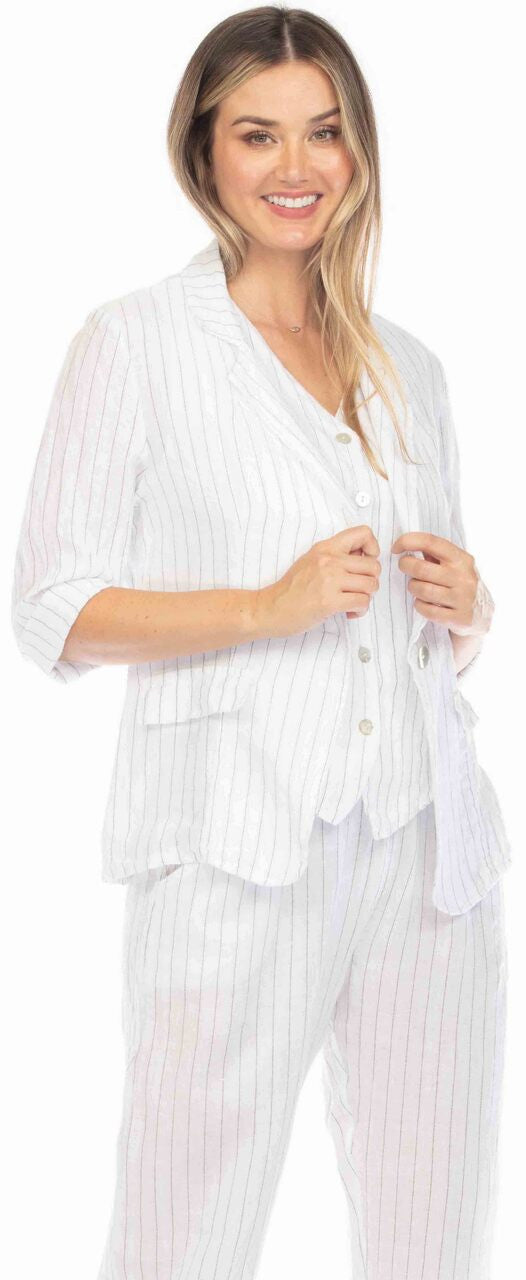 Pinstripe Blazer