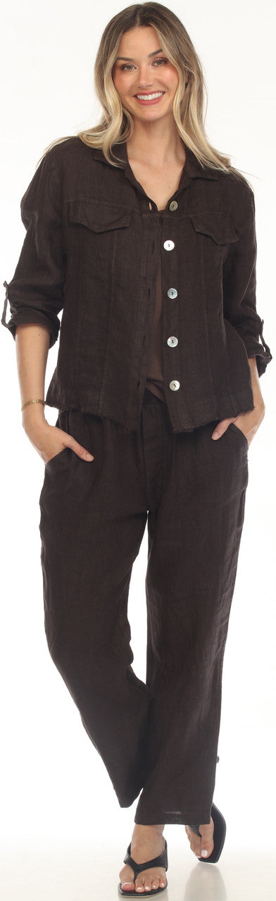 Solid Button Front Cardigan Jacket