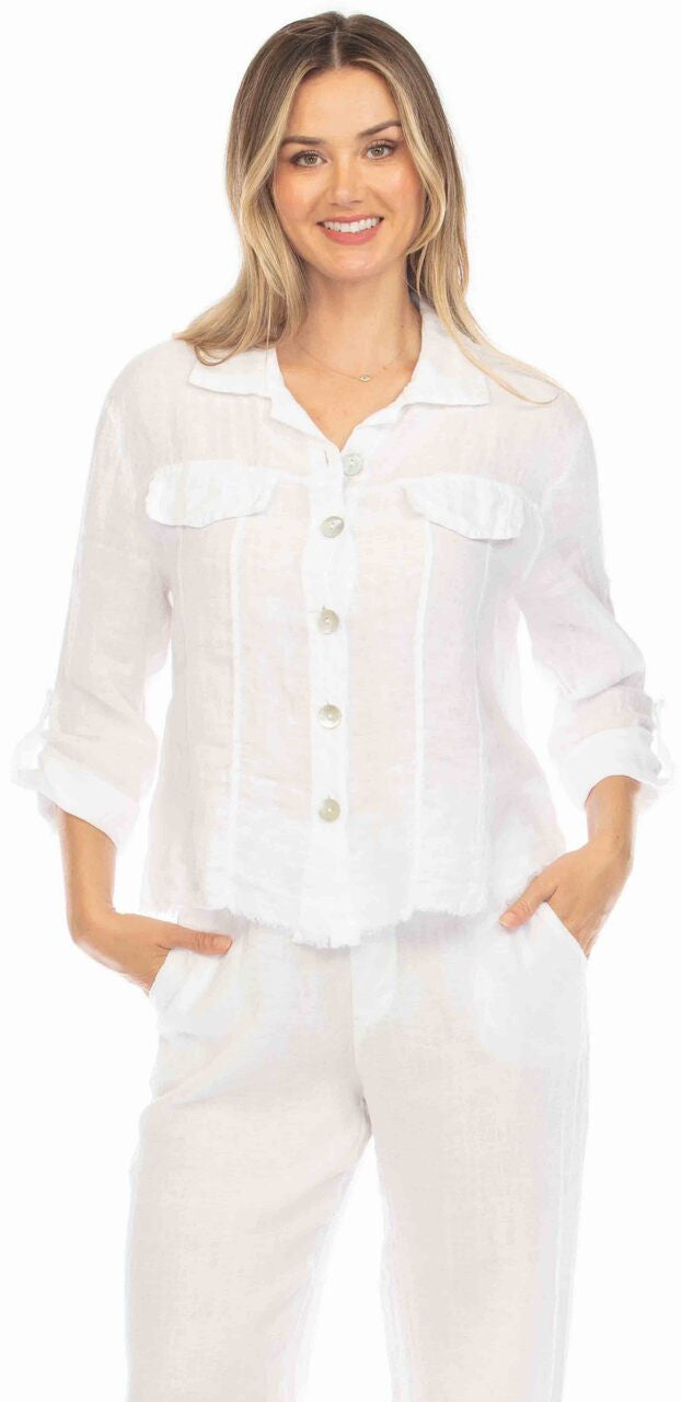 Solid Button Front Cardigan Jacket
