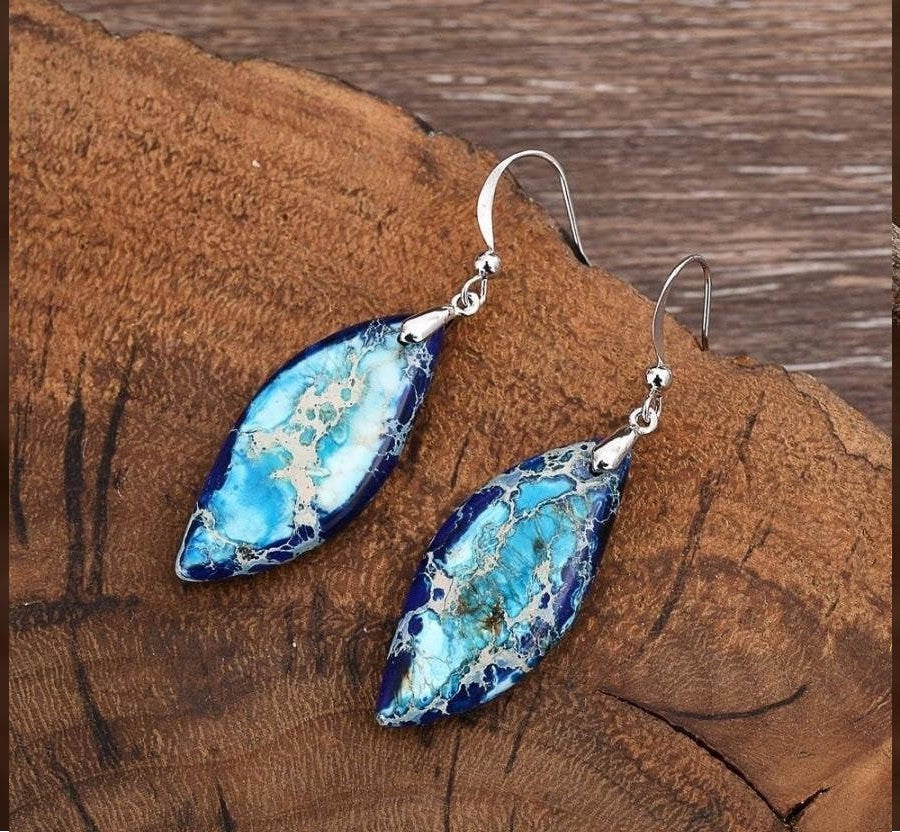 Jasper Drop Earrings