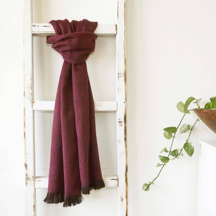 Alpaca Scarf - Mulberry