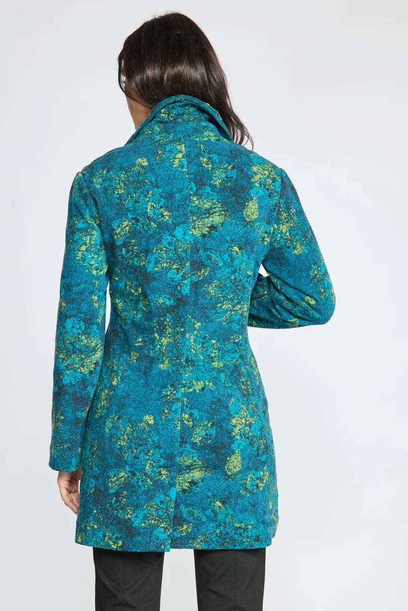 Stained Glass Floral Fleece Car Coat