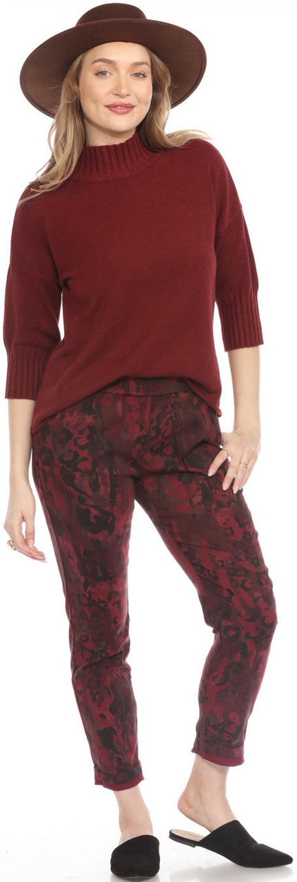 Solid Mock Neck Top