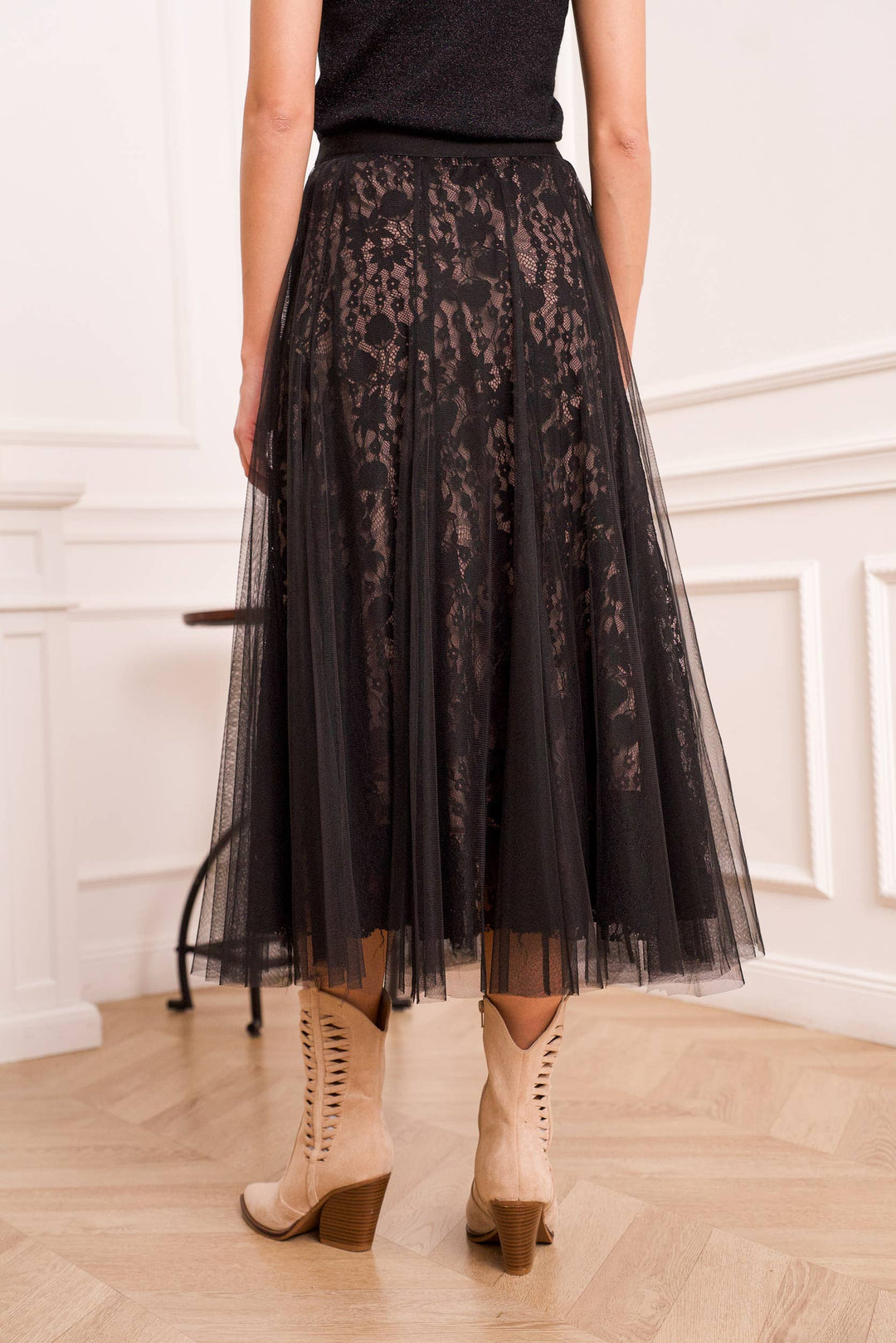 March Tulle & Lace Skirt
