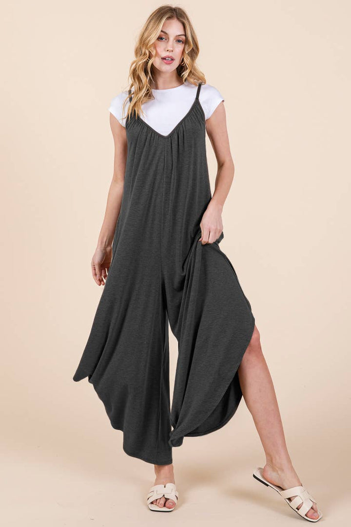 Plus Size Solid Jumper with Pockets