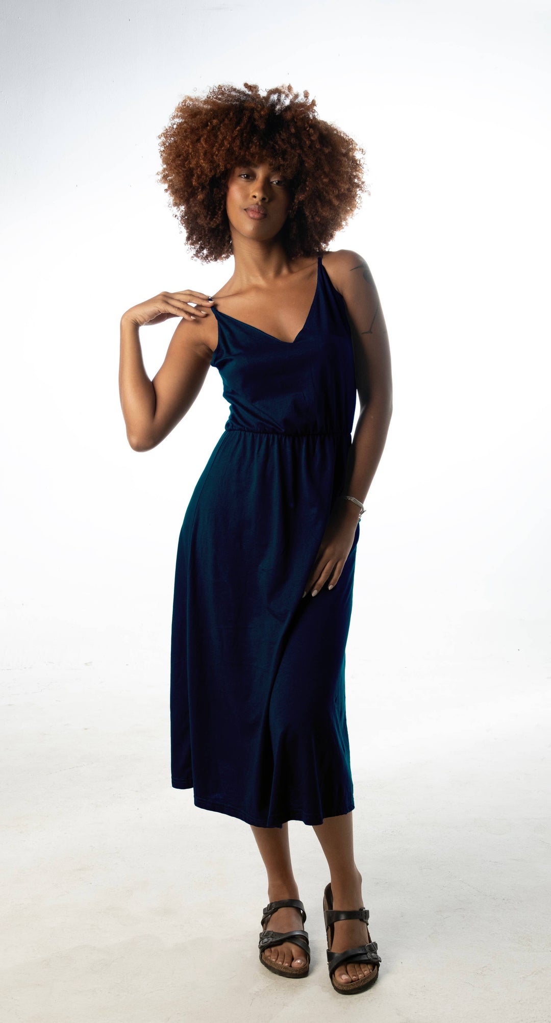 Strappy Modal/Cotton Beach Dress Berry / XXL