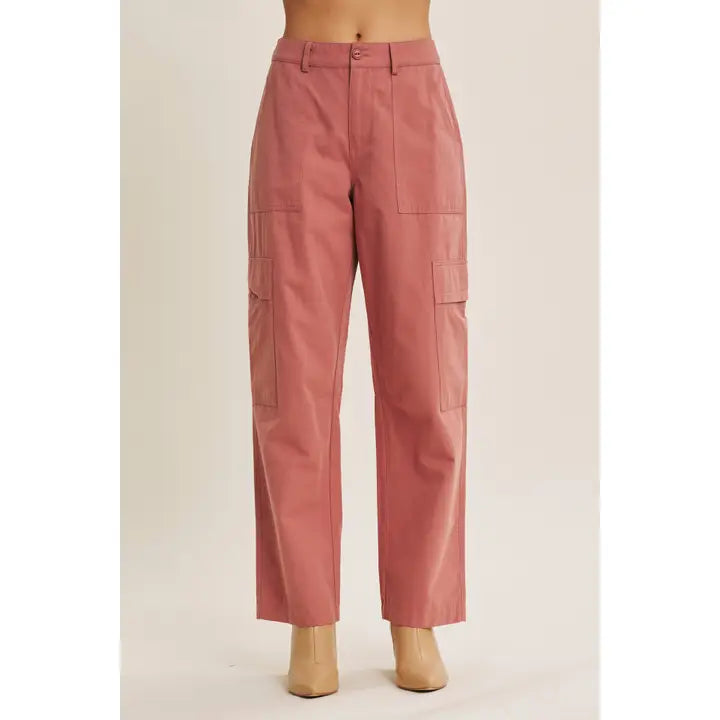 Endlessly Wearable Cotton Garment-Washed Cargo Pants