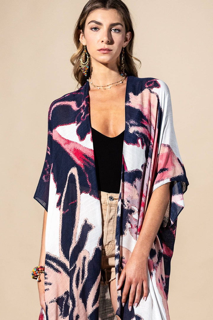 Painted Bloom Kimono