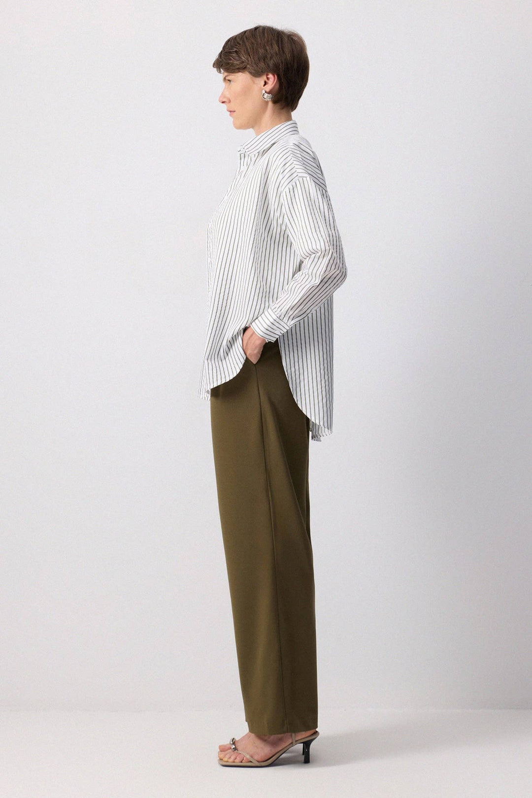 High Waist Viscose Palazzo Pants