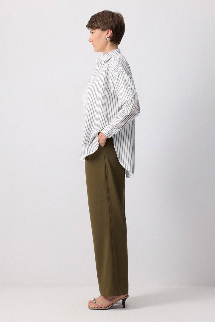 High Waist Viscose Palazzo Pants