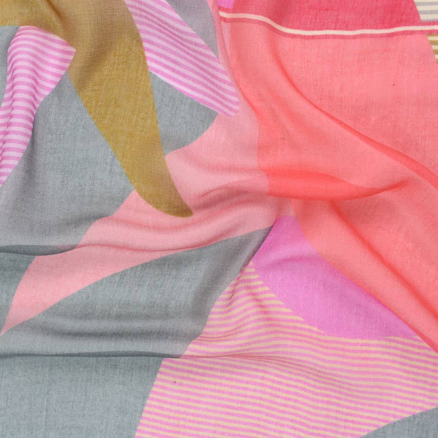 Effie Mixed Geo Square Scarf