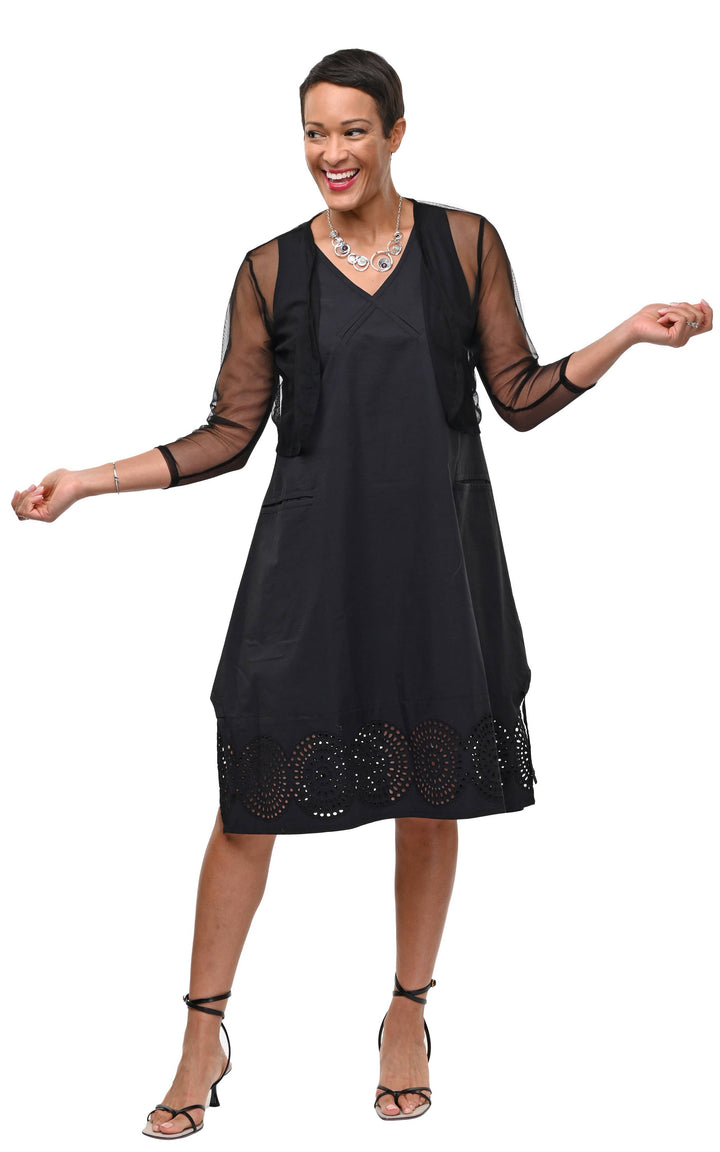 Mesh Shrug in Black